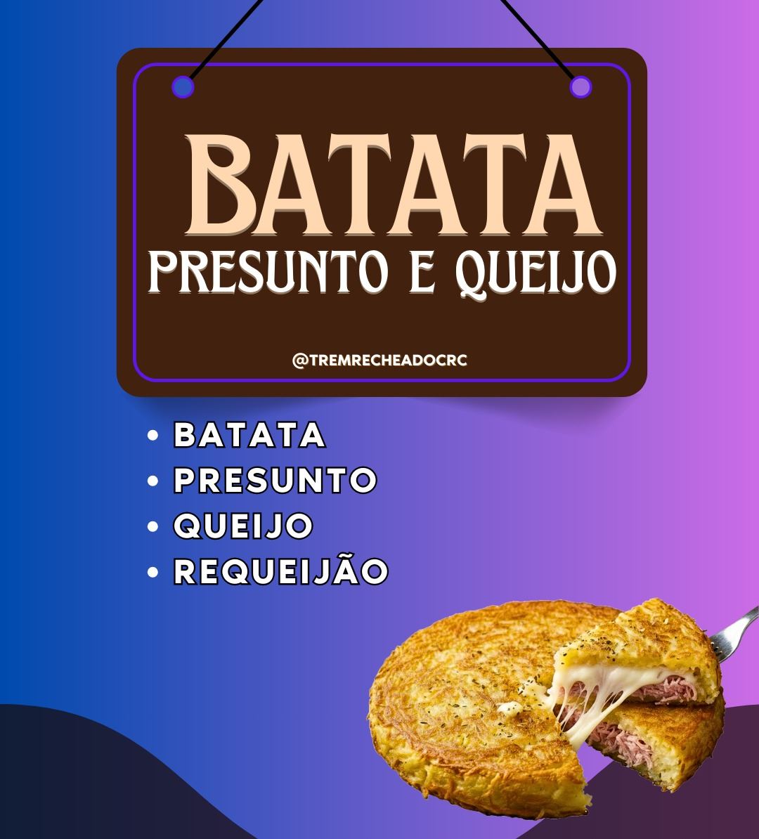 Batata Presunto e Queijo