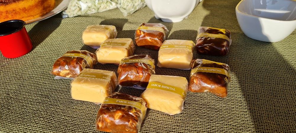 Deliciosos doce de leite e torrone de amendoim por apenas 3,00/cada.