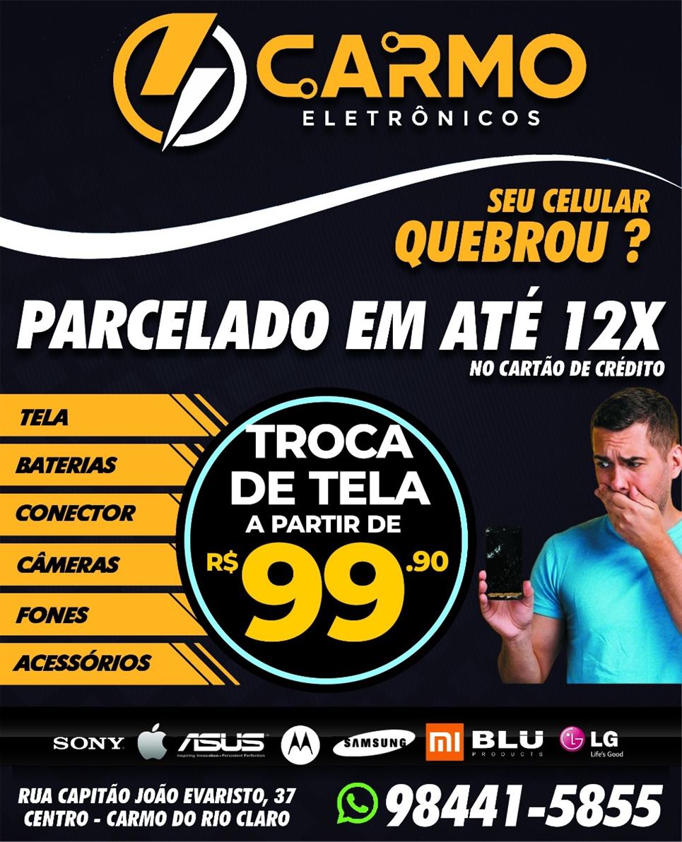 Aproveite! Troca de tela a partir de R$99,00, confira! Orçamentos: 98441-5855