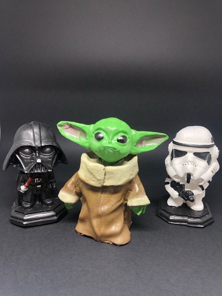 Personagens Star Wars - Feito em Resina e pintado à mão 