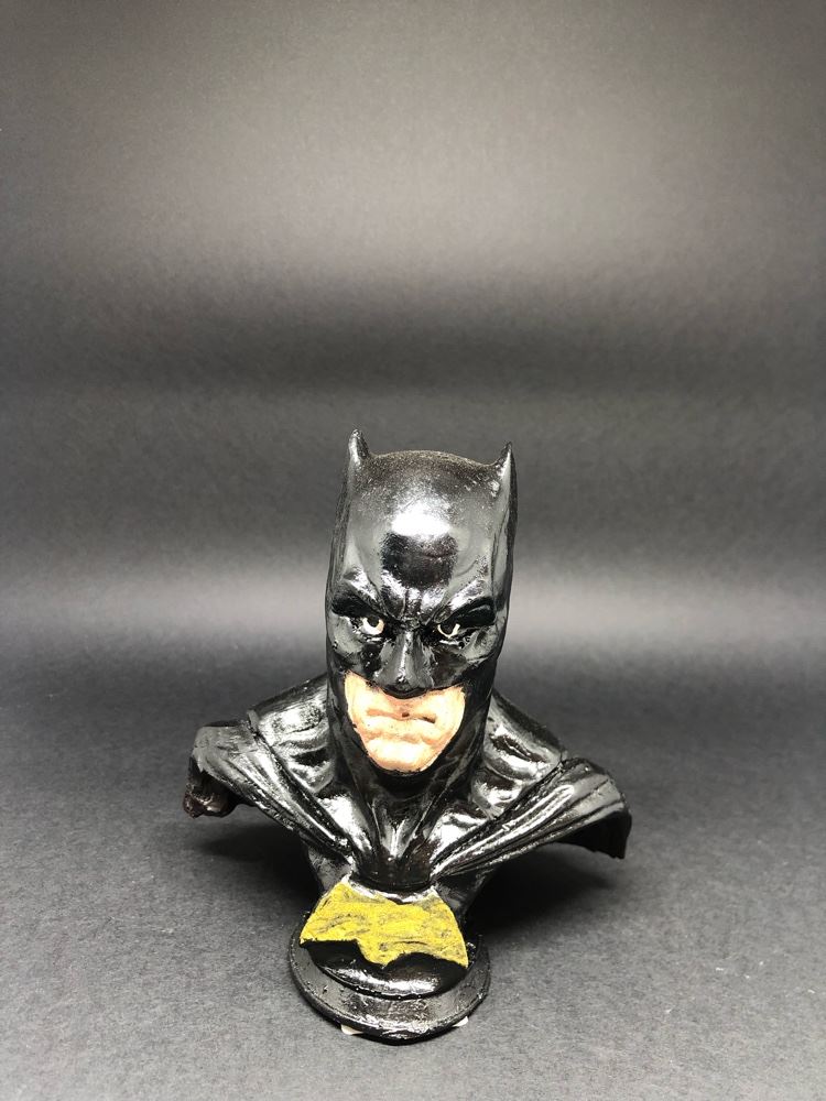 Busto Batman - Action Figure - Feito em resina e pintado à mão 