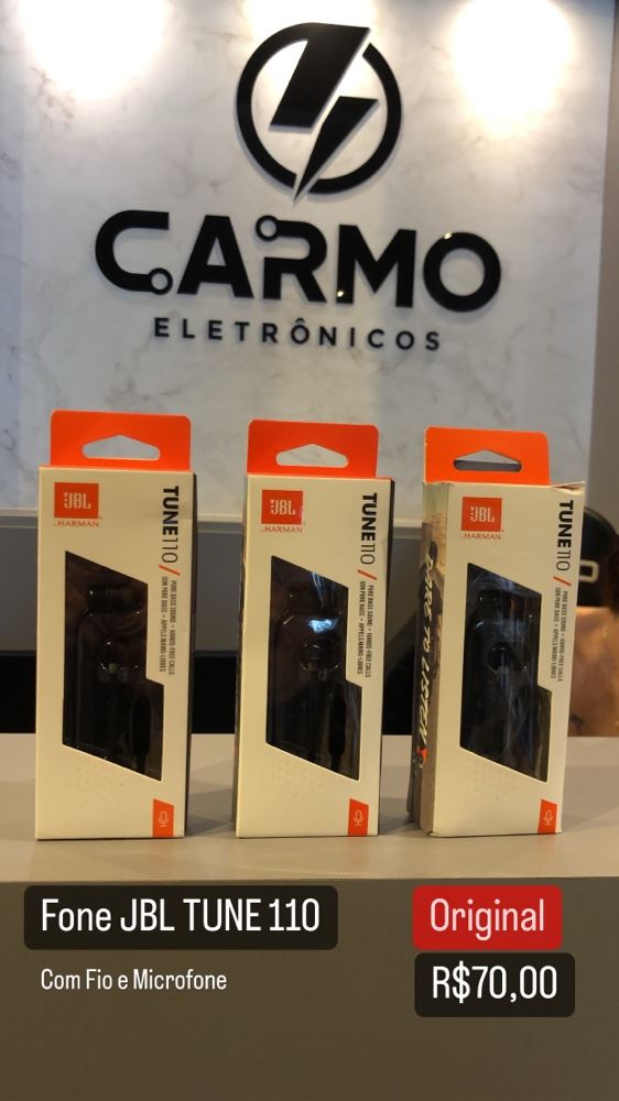 Fone de Ouvido JBL Tune110 R$70,00