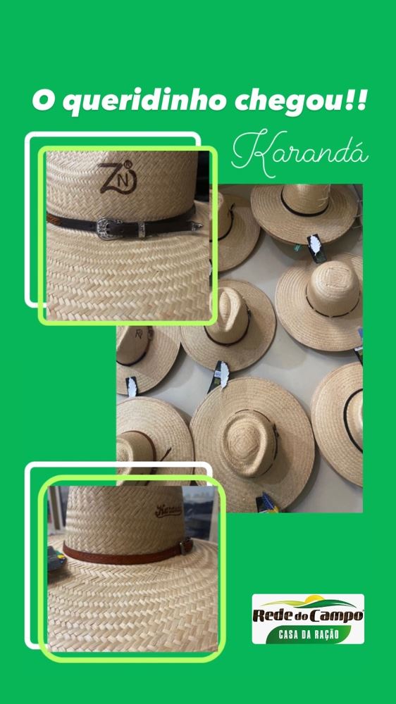 Novidades em chapéu karandá, venha garantir o seu🤠
