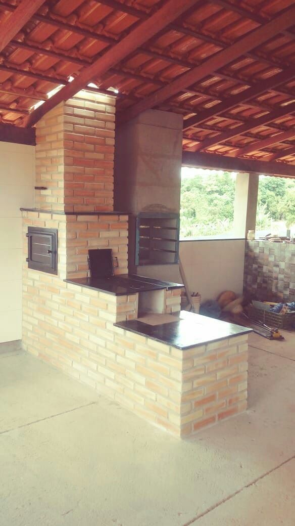 Forno com fogão a lenha 😊