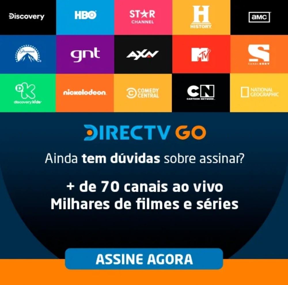 2 acessos simultâneos 
A partir de 29,90
Sem antenas
Você cancela quando quiser e sem burocracia.