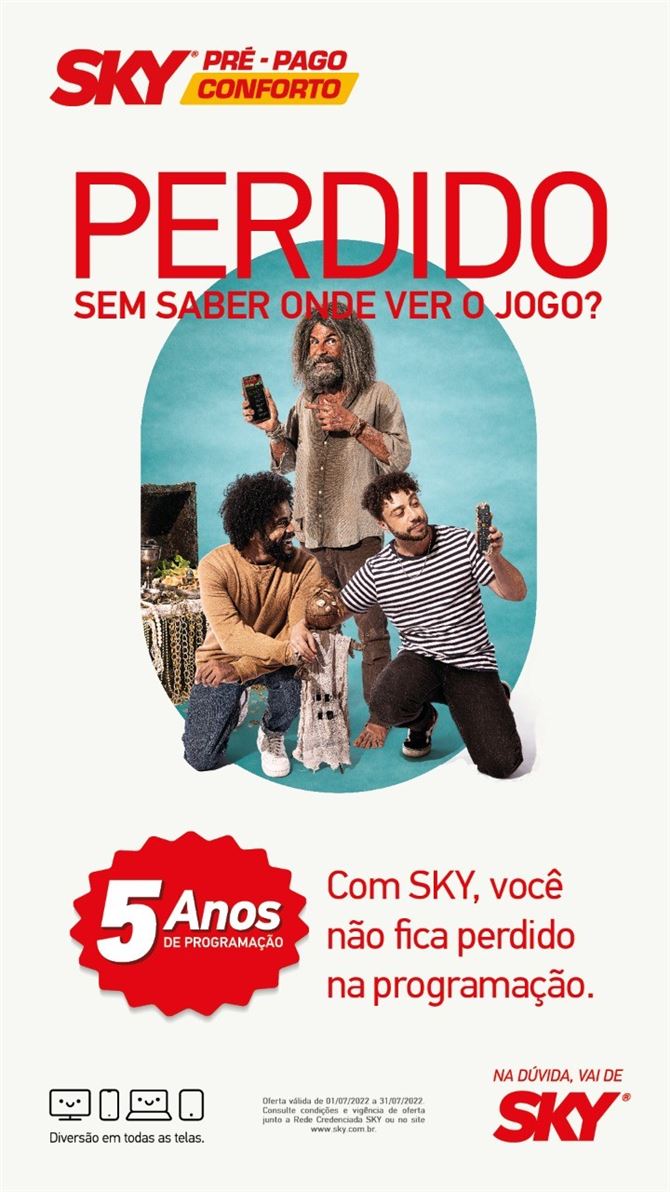 São 5 anos sem se preocupar em pagar nada. E se quiser ainda pode turbinar o seu pacote com canais de Filmes, Futebol e Desenho.