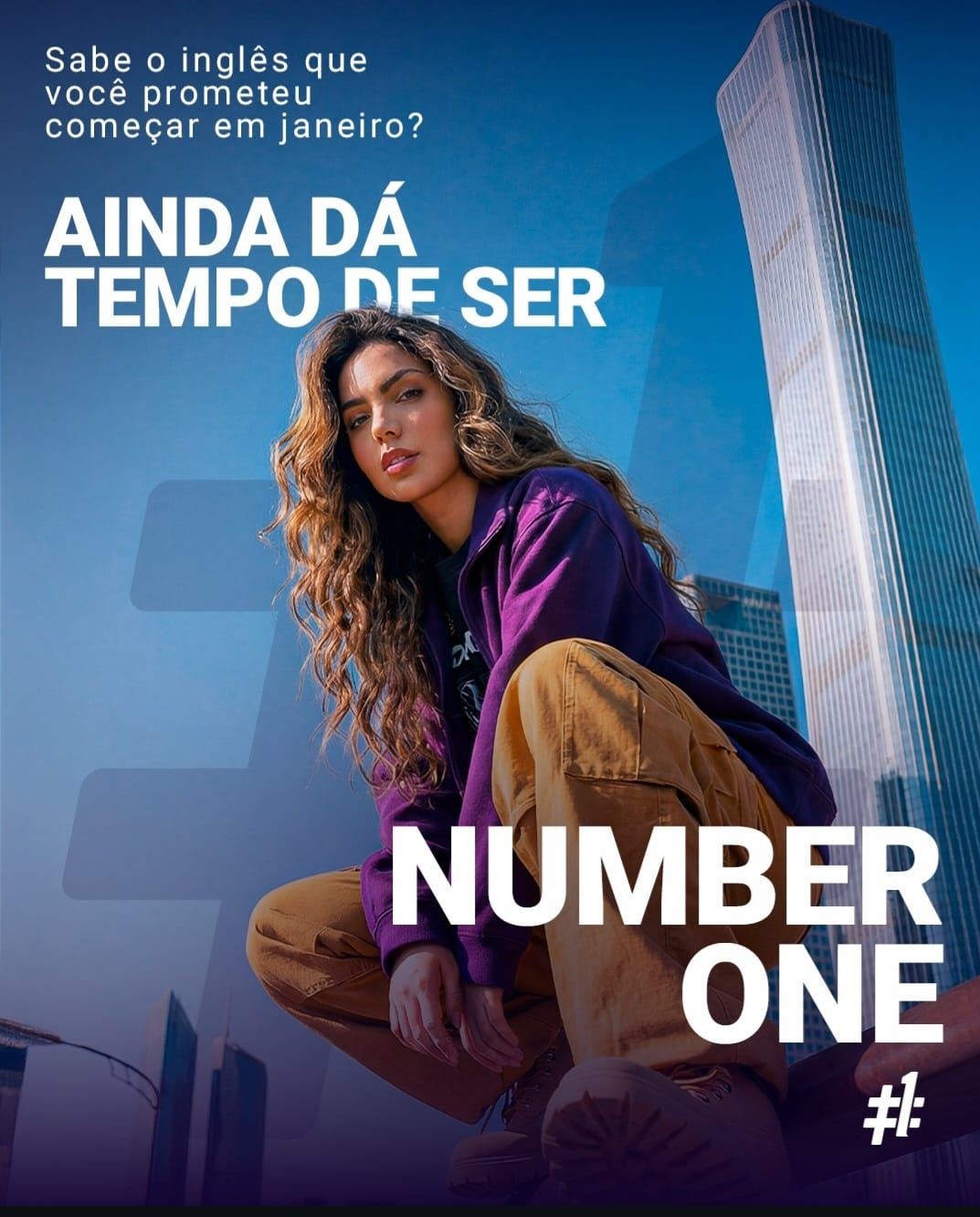 Existe uma grande diferenca entre fazer curso de inglês e realmente aprender inglês.
Aprender inglês pede tempo. Mas pede principalmente, estar no lugar certo.
Por isso, no Number One, ensinamos inglês de verdade com método e um plano que funciona para a sua realidade, respeitando seu tempo.
Então, se você decidiu que 2026 é o ano de começar (ou recomeçar), sua primeira escolha inteligente é aqui.

Vem ser Number One. Matrículas abertas.