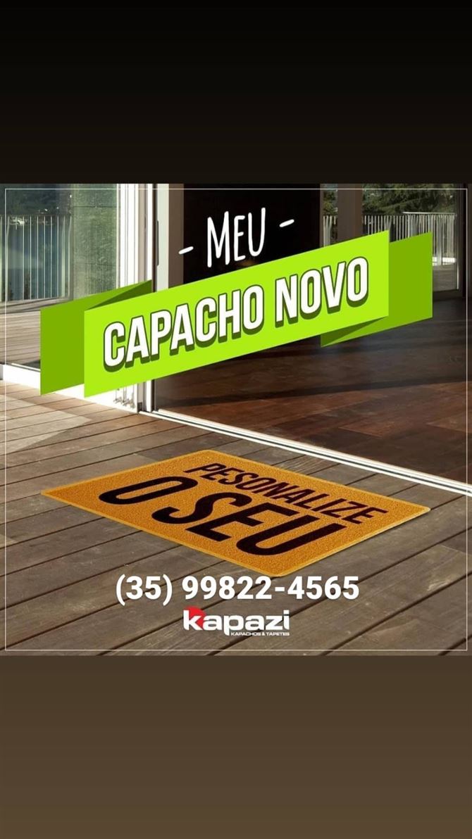 Tapetes Personalizados Linha Gold marca Kapazi.
Temos opções de tapetes personalizados que absolve poeiras e também que limpa e seca os pés em dias de chuva, evitando ficar passando pano de chão.