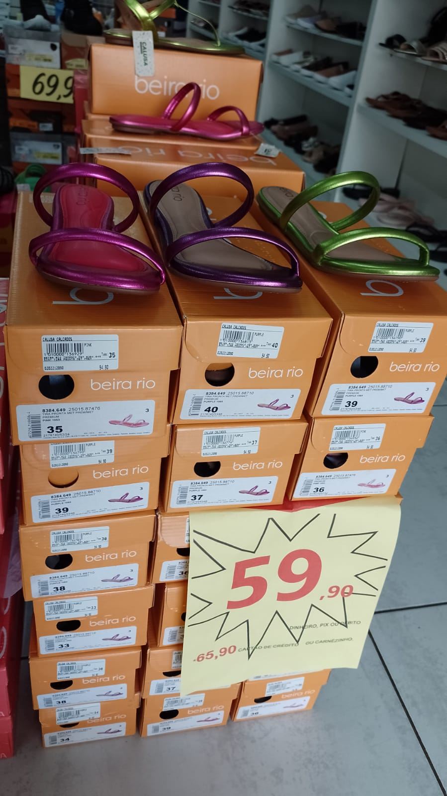 Promoção na Calusa Calçados