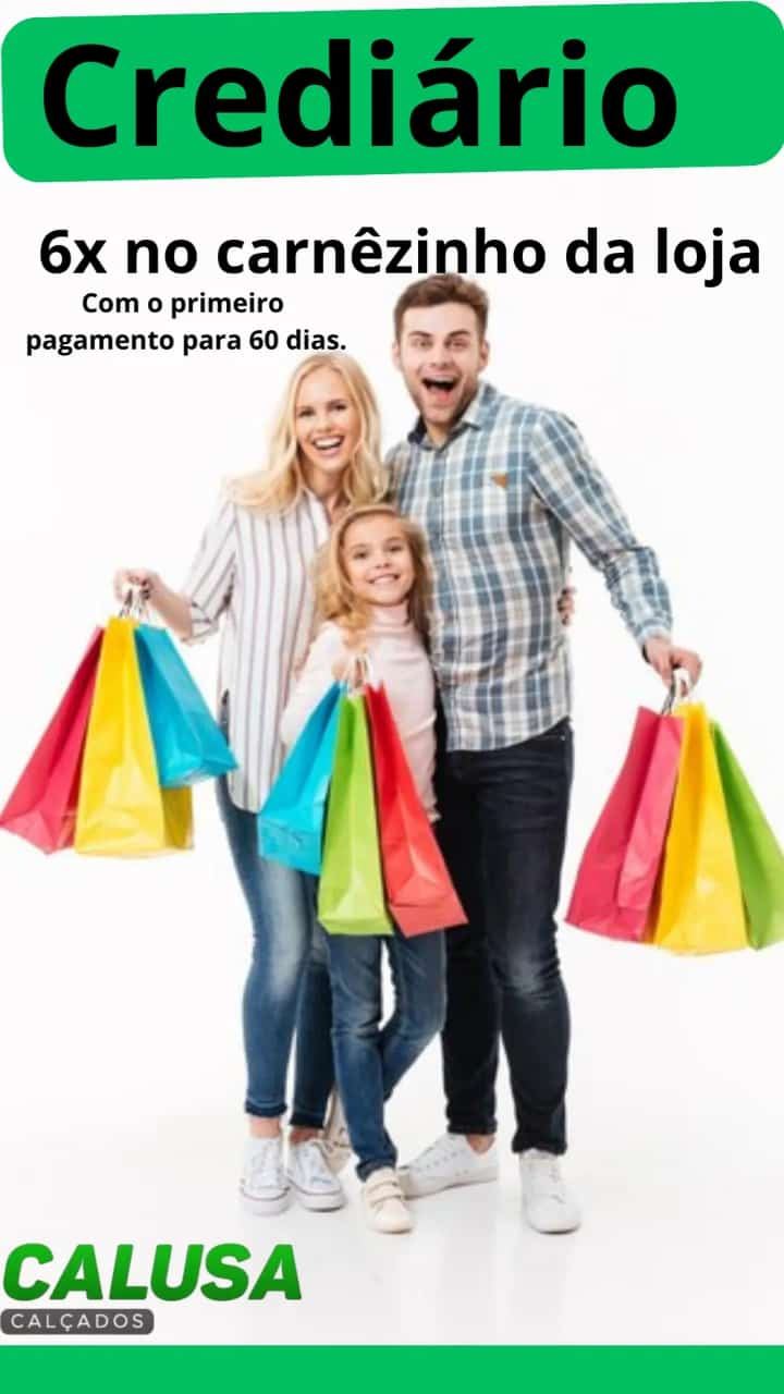Dia das Crianças é na Calusa Calçados