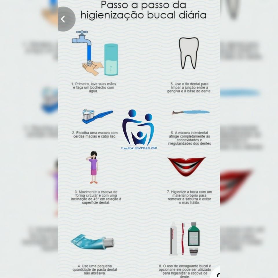 Pra você que tem dificuldades em fazer sua higiene bucal, aqui vai algumas dicas de como fazer os cuidados diários da sua saúde bucal.... 😁🤩