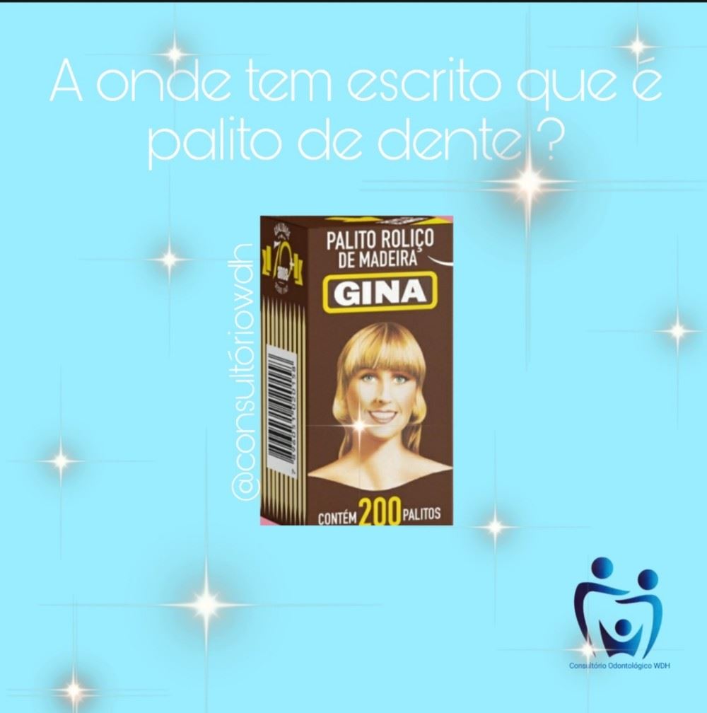 Pois então...... onde tem escrito que é palito de dente ?🤔
A vida toda você ai acreditando que o famoso palito roliço de madeira tinha função de limpar entre seus dentes.. 😟

Mas está bem longe disso! Esse material pode machucar a sua gengiva e causar até retrações gengivais ....

Use palito para comer petiscos, ok ? 🍡

Dica de ouro......
Para limpar os dentes o indicado é o fio dental. 

Envie esse post para alguém que precisa  saber sobre essa informação....

Quer saber mais ? Agende uma Avaliação, aqui te explicamos tudo o ideal para os cuidados de sua saúde bucal....
☎️3292-4926 ou pelo nosso whatsapp 📲 (35) 99732-4038

#saúde _bucal #dentes_mais_limpos #cuidados_diarios 