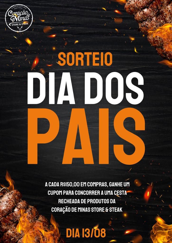 Sorteio Dias Dos Pais
Sorteio dia 13/08/2023 às 13:00

Como participar:
Para participar basta baixar o Cliquei Achei na Play Store, Appstore ou em https://cliqueiachei.com.br/aplicativos, curtir a imagem da promoção no Storie do aplicativo e aguardar a data do sorteio. Boa sorte!

Concorra a:
1 Sorteio dia dos pais

Regulamento do Cliquei Achei
O ganhador será desclassificado e perderá o direito ao prêmio caso o WhatsApp informado no aplicativo Cliquei Achei esteja errado, pois usamos o WhatsApp como forma de validar a identidade do ganhador no momento do sorteio.
Somente moradores de Carmo do Rio Claro (MG) podem participar.
O ganhador deve retirar o prêmio no local.
Não enviaremos o prêmio para outra cidade que não seja Carmo do Rio Claro (MG).