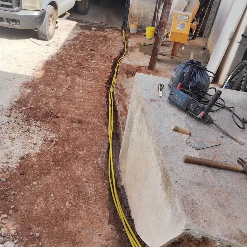 Tubulação de gaz de cozinha 