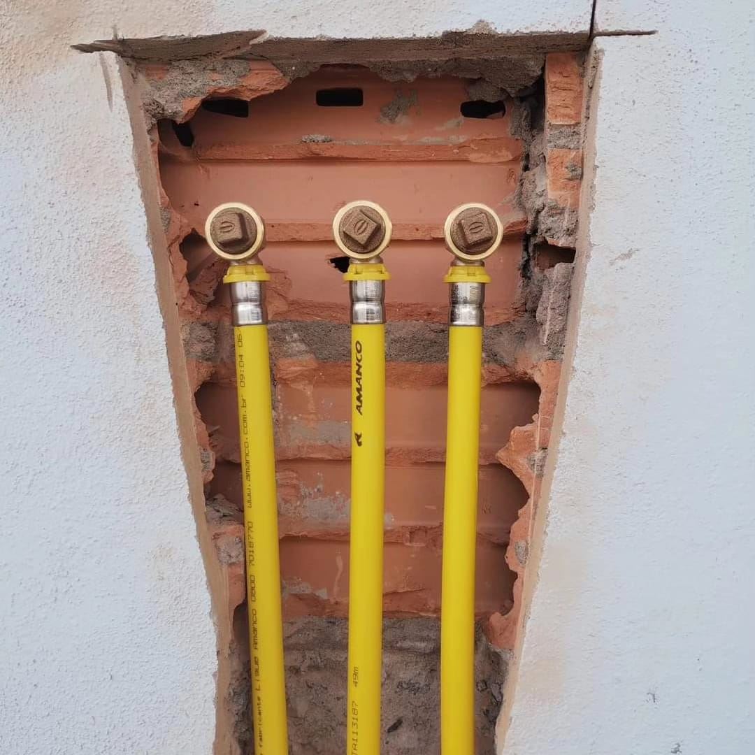 Tubulação de gaz de cozinha