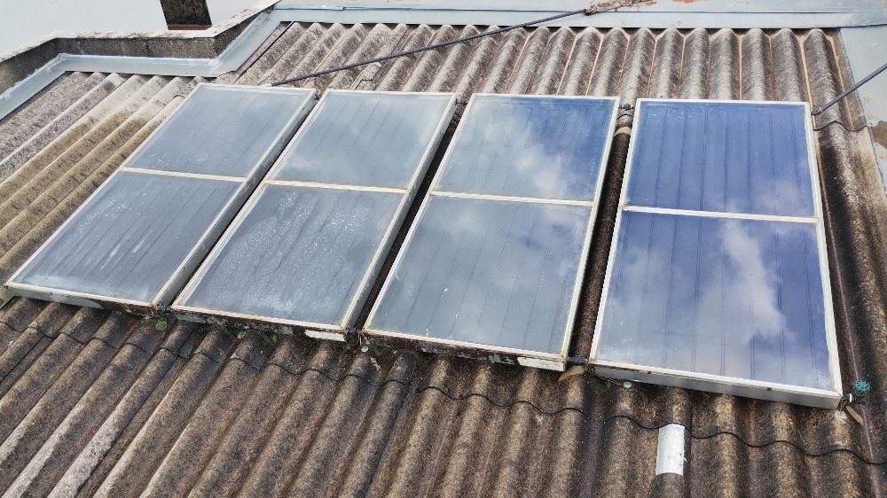 Limpeza de placas solares,
Depois....