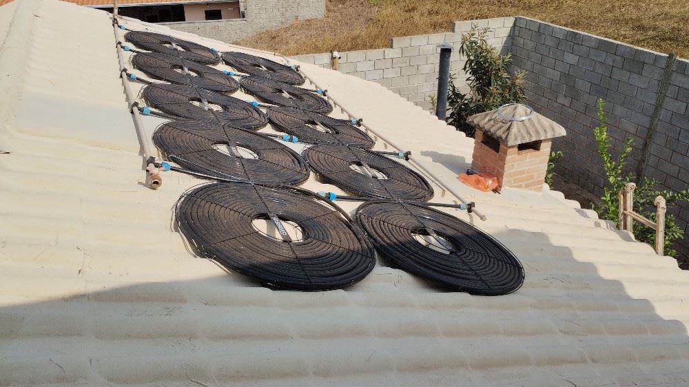 Instalação de aquecimento de piscina