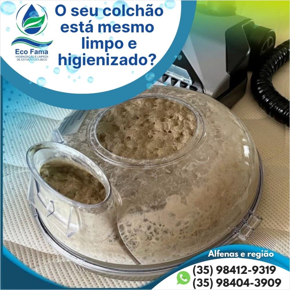 ECO FAMA HIGIENIZAÇÃO E LIMPEZA DE ESTOFADOS A SECO.

A ECO FAMA é a única empresa eficiente e capaz de remover 99,97%  dos ácaros, vírus, fungos, bactérias, pele morta e outras contaminações de até 30cm de profundidade dos colchões  e outros estofados. 

A ECO FAMA é aliada dos alérgicos e asmáticos, pois nossos produtos são biodegradáveis e não tóxicos para a saúde para maior proteção aos nossos clientes. 

Nossos equipamentos são certificados e aprovados pela ISO 9001 e outras entidades internacionais de prevenção contra alergias respiratórias e cutâneas.

Contrate agora mesmo os nossos serviços. Atendimento em Alfenas e região, sem taxas de deslocamento.

Whatsapp: (35) 98412-9319 / (35) 98404-3909