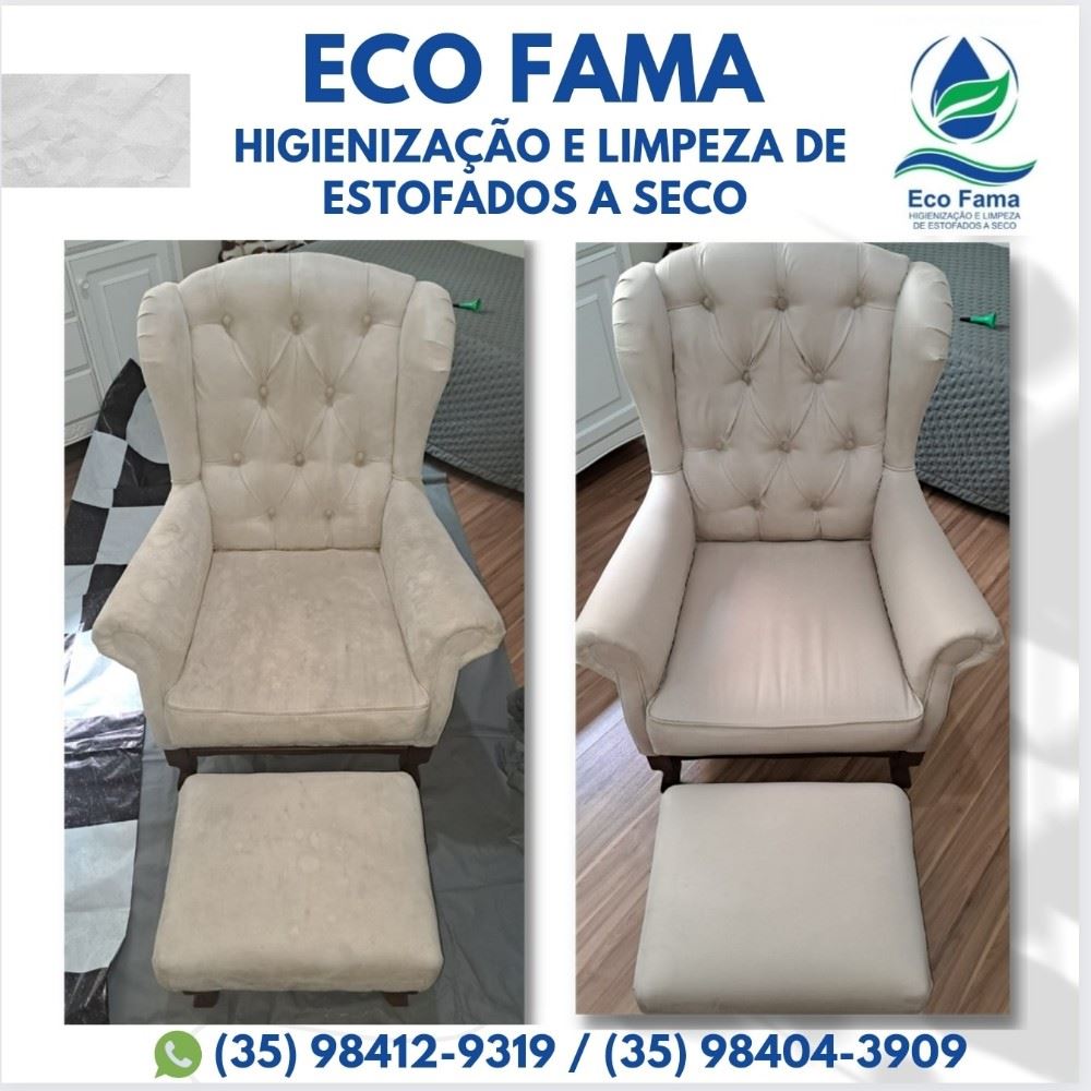 ECO FAMA HIGIENIZAÇÃO E LIMPEZA DE ESTOFADOS A SECO.

A ECO FAMA é a única empresa eficiente e capaz de remover 99,97%  dos ácaros, vírus, fungos, bactérias, pele morta e outras contaminações de até 30cm de profundidade dos estofados, evitando 90% das alergias respiratórias e cutâneas. 

A ECO FAMA é ainda mais aliada dos alérgicos e asmáticos, pois nossos produtos são biodegradáveis e não tóxicos para a saúde para maior proteção aos nossos clientes. 

Nossos equipamentos são certificados e aprovados pela ISO 9001 e outras entidades internacionais de prevenção contra alergias respiratórias e cutâneas.

Contrate agora mesmo os nossos serviços. Atendimento em Alfenas e região, sem taxas de deslocamento.

Whatsapp: (35) 98412-9319 / (35) 98404-3909