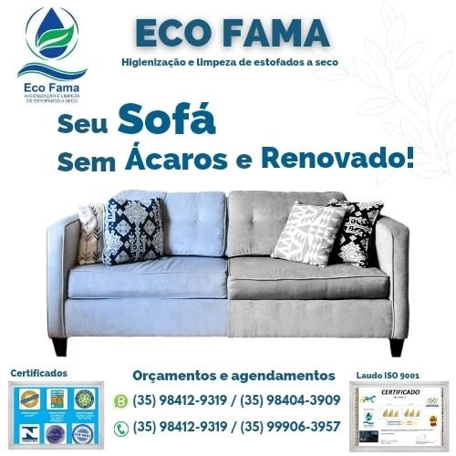 ECO FAMA HIGIENIZAÇÃO E LIMPEZA DE ESTOFADOS A SECO.

A ECO FAMA é a única empresa eficiente e capaz de remover 99,97%  dos ácaros, vírus, fungos, bactérias, pele morta e outras contaminações de até 30cm de profundidade dos estofados. 

A ECO FAMA utiliza produtos biodegradáveis e não tóxicos para a saúde, ( testados e aprovados pela ANVISA), que renovam as cores dos tecidos. 

Nossos equipamentos são certificados e aprovados pela ISO 9001 e outras entidades internacionais de prevenção contra alergias respiratórias e cutâneas.

Contrate agora mesmo os nossos serviços. Atendimento em Alfenas e região, sem taxas de deslocamento.

Whatsapp: (35) 98412-9319 / (35) 98404-3909
