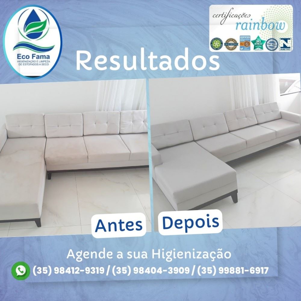 ECO FAMA HIGIENIZAÇÃO E LIMPEZA DE ESTOFADOS A SECO 

Com o sistema de Higienização e limpeza da ECO FAMA proporcionamos a você e sua família um bem-estar e saúde, evitando alergias respiratórias e cutâneas. 

Deixe o ambiente da sua CASA, ESCRITÓRIOS, HOTÉIS mais limpo e saudável, até mesmo  contra a Covid-19. 

Faça já o seu orçamento e agendamento pelo Whatsapp: 
(35) 98412-9319 / (35) 99881-6917 / (35) 98404-3909

ATENDIMENTOS EM ALFENAS E REGIÃO, SEM TAXAS DE DESLOCAMENTO.

#hotel #escritorios #casa #alergia #alergista #lavagem #higienizaçãodeestofados