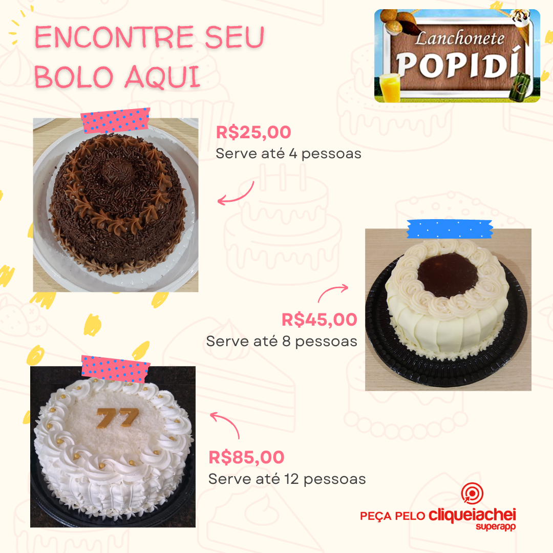 Encomende seu delicioso bolo!