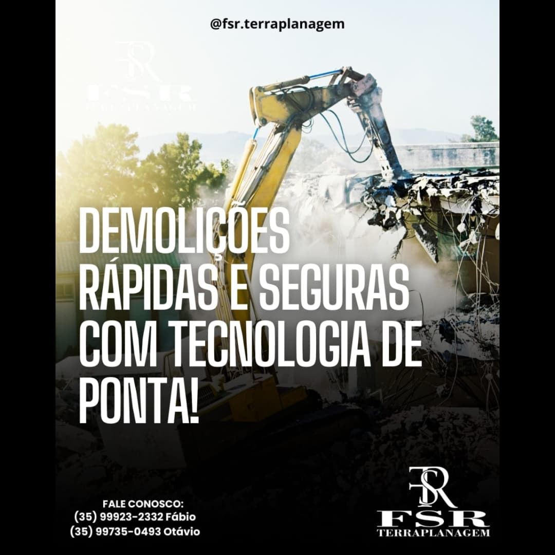 Terraplanagem E Serviços De Escavadeira Hidráulica
Atendemos Com Qualidade E Compromisso
 Solicite Seu Orçamento: