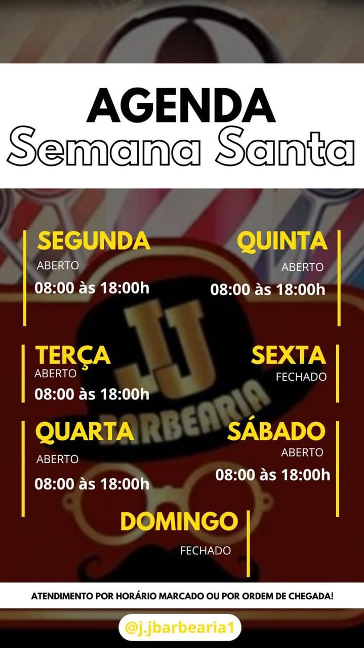 Horário Especial Semana Santa