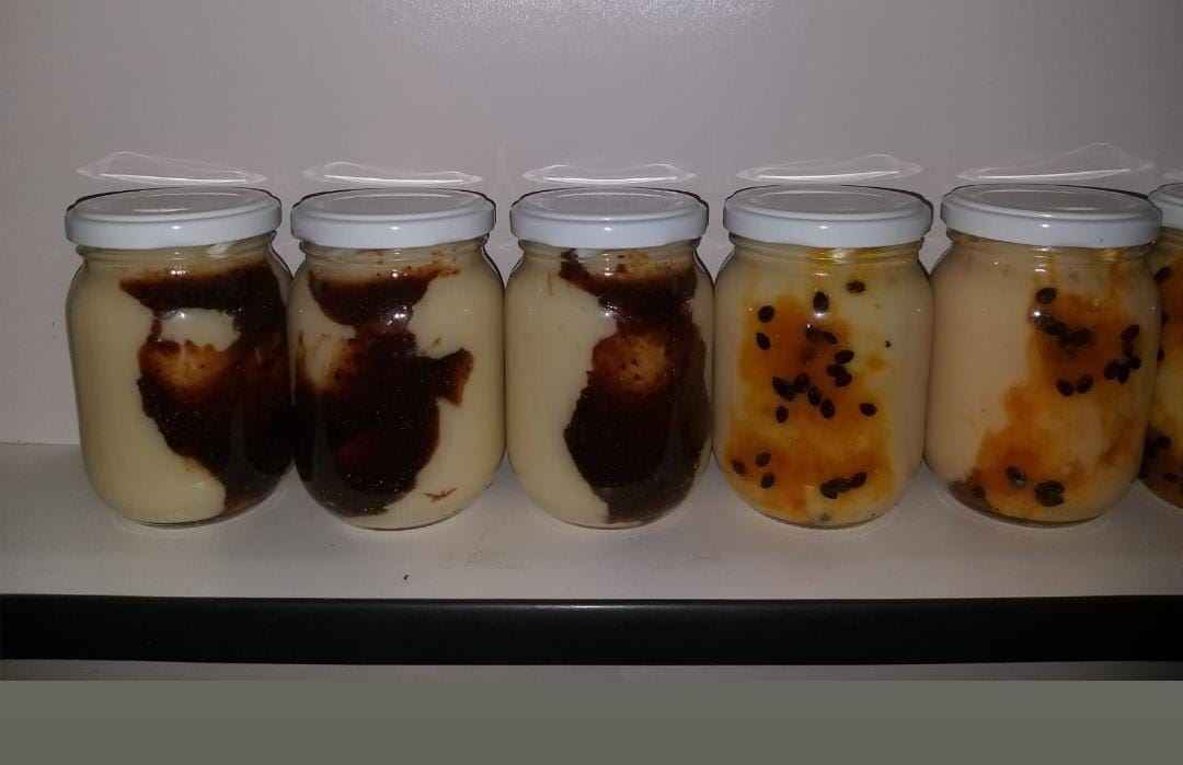 Doce de Leite Com Geleia de Maracujá ou de Ameixa