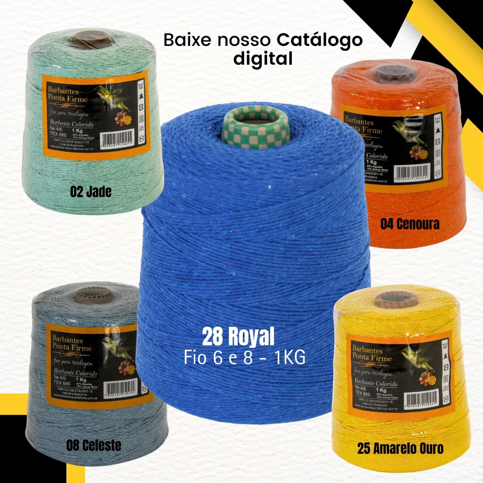 Barbantes Ponta Firme - Fios para Tecelagem