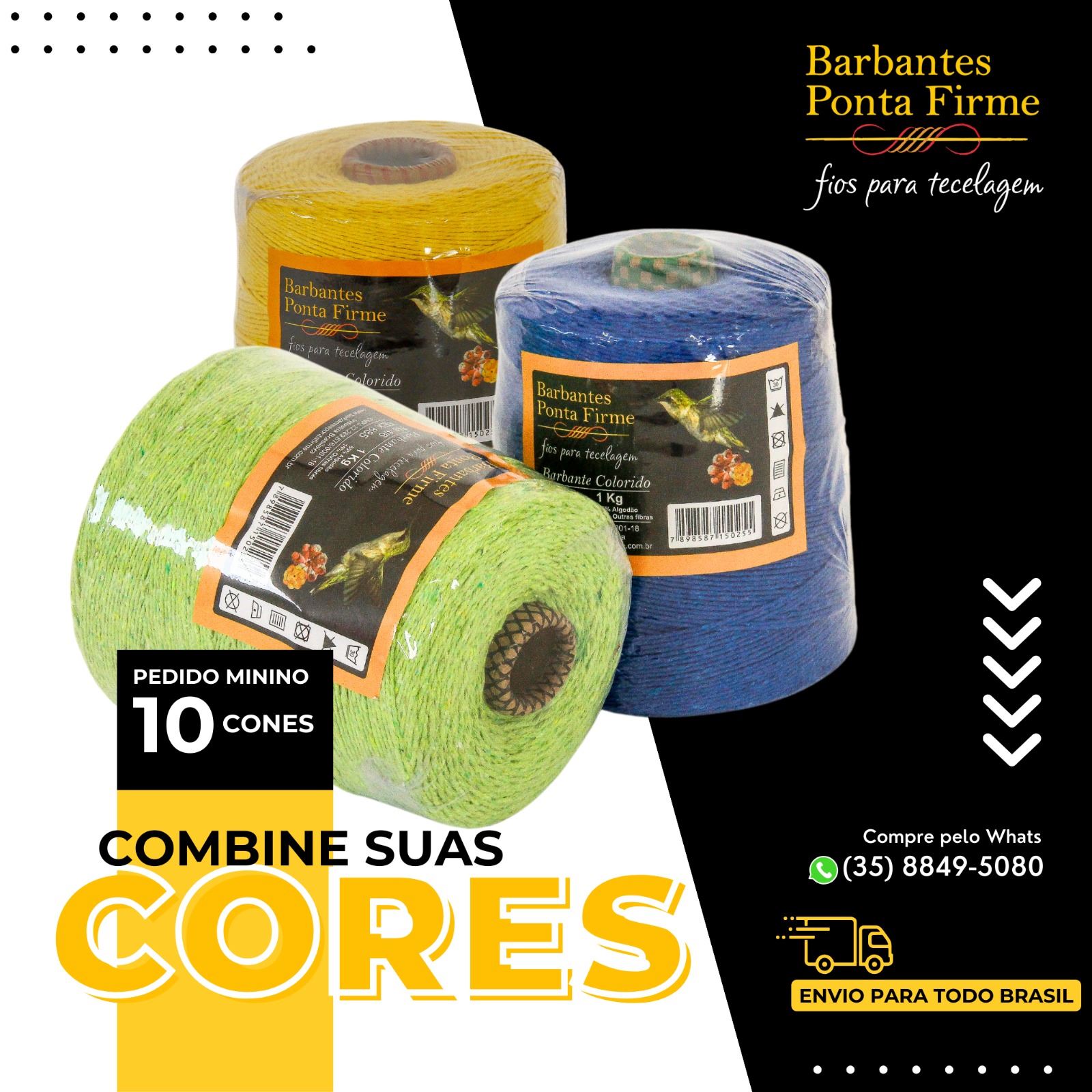 Barbantes Ponta Firme - Fios para Tecelagem