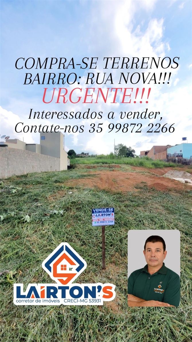 🌟 Laírton's Corretor de Imóveis - Excelência em Negócios Imobiliários! 🌟

📜 CRECI MG F53931
Especialista em:
✔️ Compra, venda e financiamento de imóveis.
✔️ Imóveis urbanos, comerciais e rurais.

🔑 Você quer vender ou adquirir o imóvel dos seus sonhos?
Nós temos a solução perfeita para você!

🏠 Por que escolher o Lairton's Corretor de Imóveis?
✅ Atendimento personalizado e transparente.
✅ Experiência no mercado imobiliário.

O corretor de imóveis sempre vê mais porque vê com CORAÇÃO. 
✅ Comprometido em realizar os seus sonhos com total segurança.

📞 Entre em contato agora mesmo!Contate-nos 35 99872 2266 
Transforme o seu sonho em realidade com quem entende do assunto.

Lairton's Corretor de Imóveis
Seu futuro começa aqui!