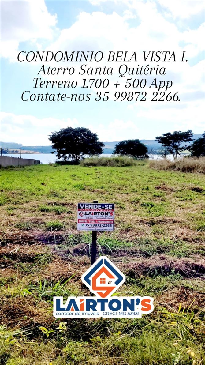 🌟 Laírton's Corretor de Imóveis - Excelência em Negócios Imobiliários! 🌟

📜 CRECI MG F53931
Especialista em:
✔️ Compra, venda e financiamento de imóveis.
✔️ Imóveis urbanos, comerciais e rurais.

🔑 Você quer vender ou adquirir o imóvel dos seus sonhos?
Nós temos a solução perfeita para você!

🏠 Por que escolher o Lairton's Corretor de Imóveis?
✅ Atendimento personalizado e transparente.
✅ Experiência no mercado imobiliário.

O corretor de imóveis sempre vê mais porque vê com CORAÇÃO. 
✅ Comprometido em realizar os seus sonhos com total segurança.

📞 Entre em contato agora mesmo!Contate-nos 35 99872 2266 
Transforme o seu sonho em realidade com quem entende do assunto.

Lairton's Corretor de Imóveis
Seu futuro começa aqui!