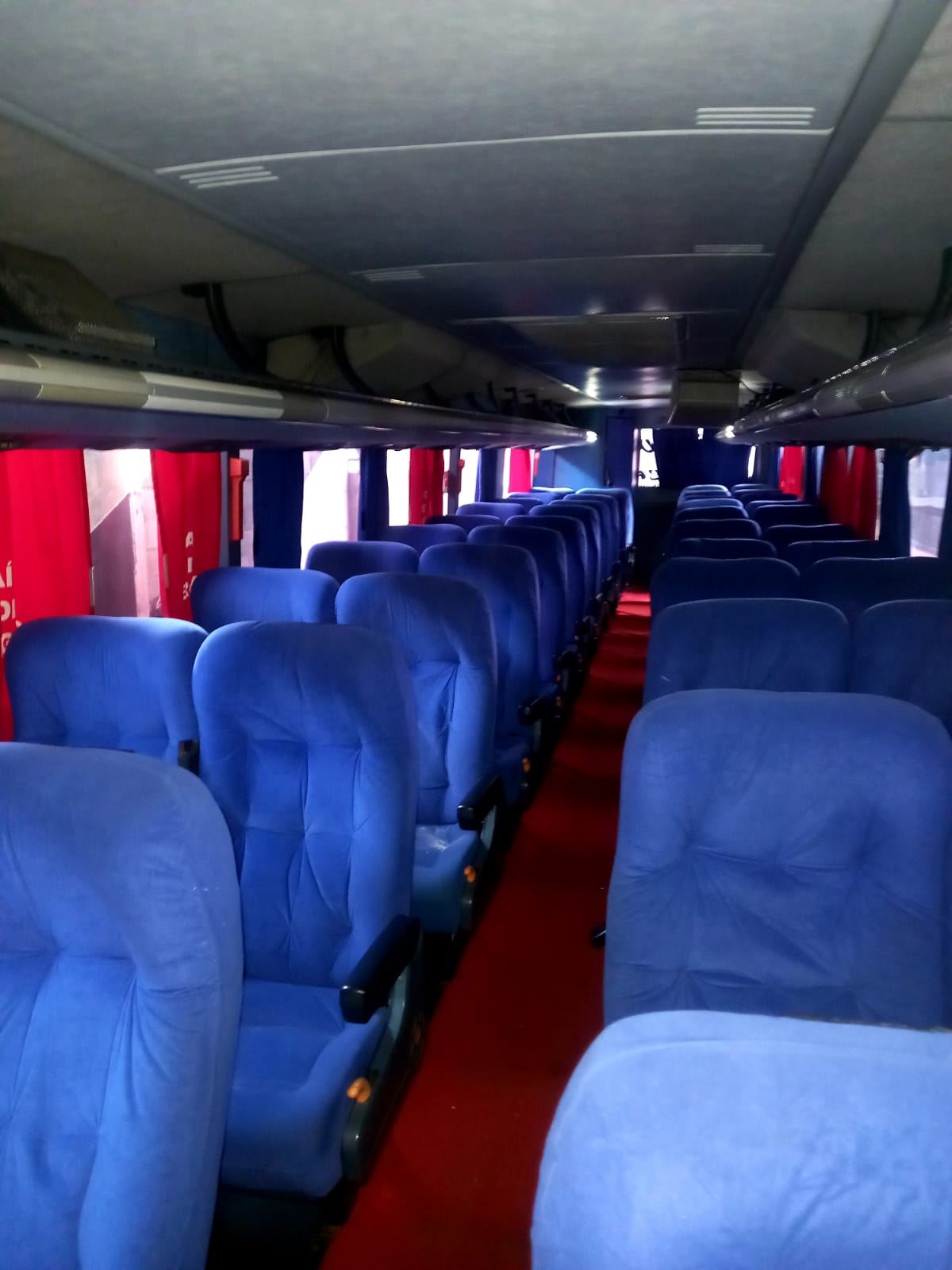 O conforto interno dos Ônibus.