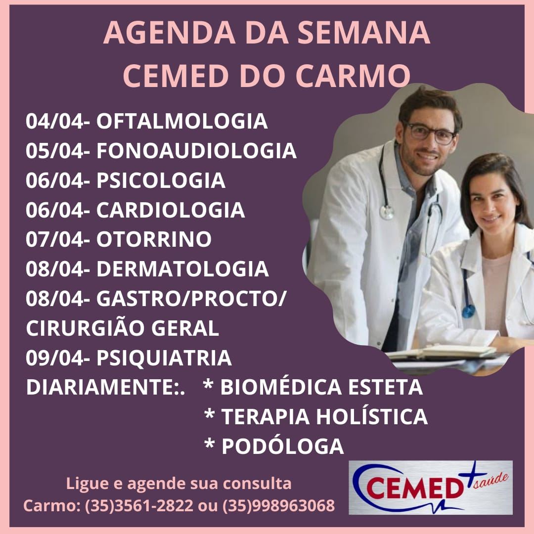 Agenda da semana