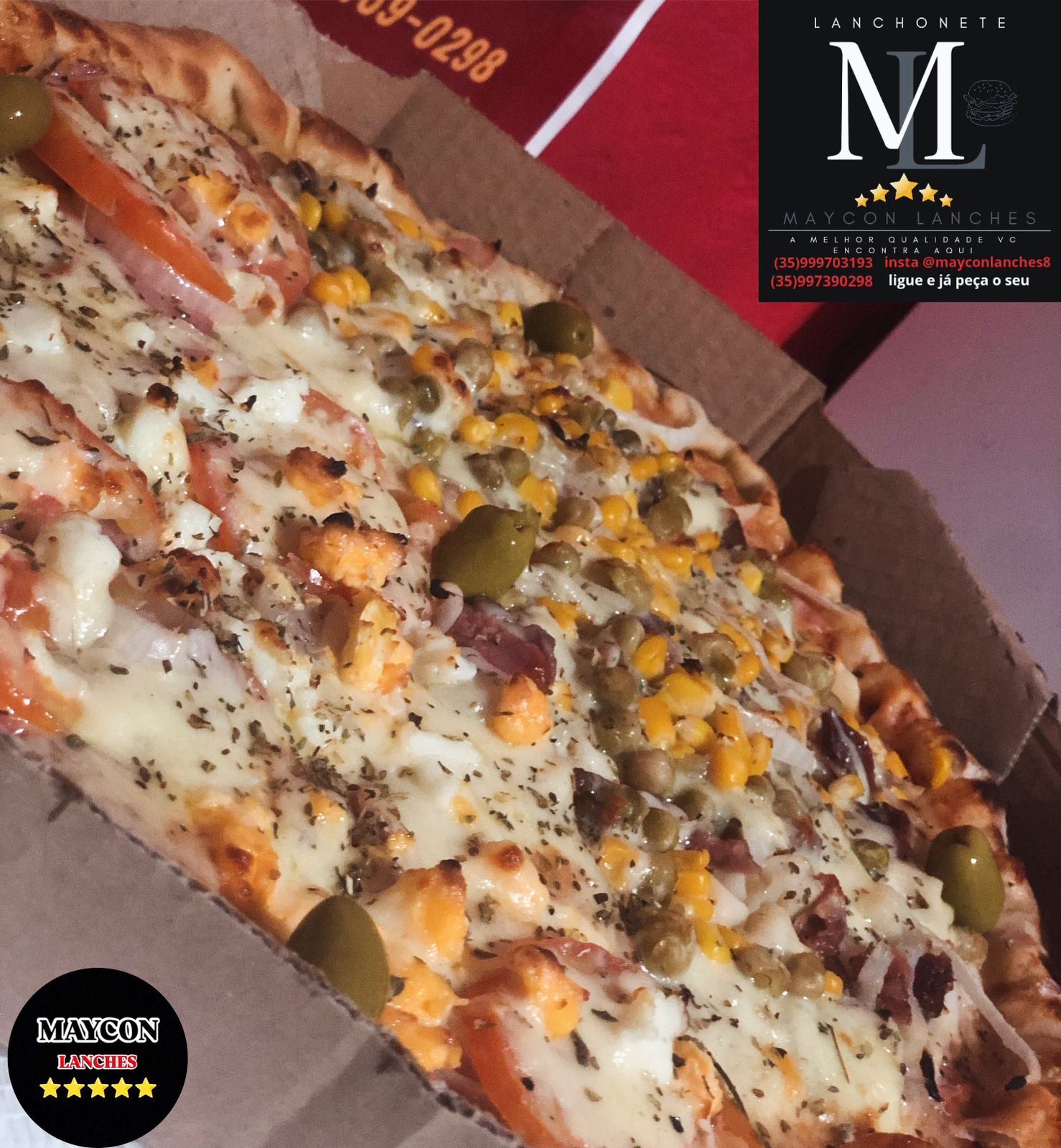 Novidade! Agora temos pizza