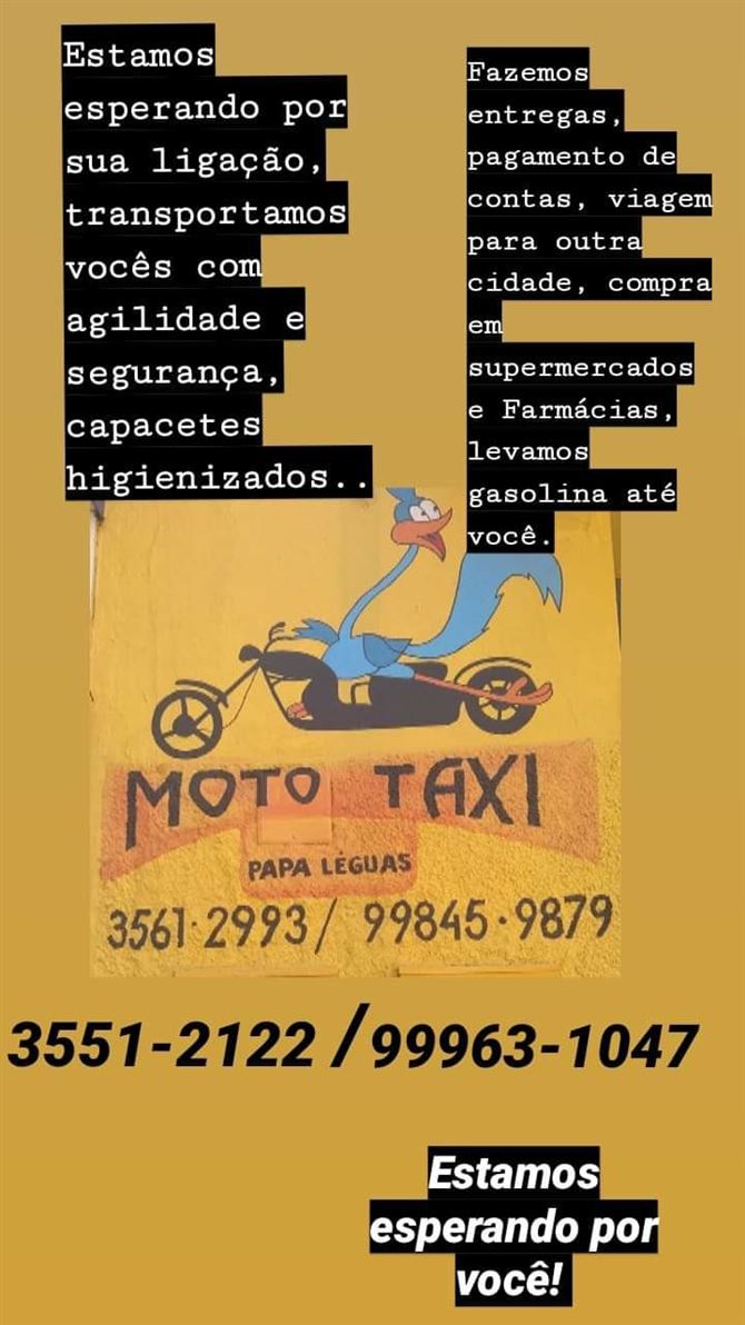 Moto Táxi Águia e Papa Léguas