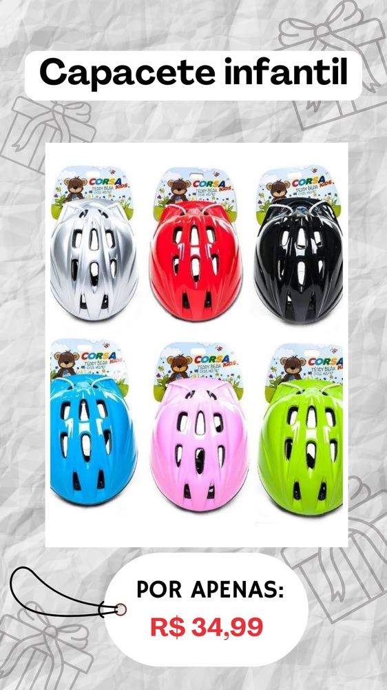 Capacete infantil 
R$35,00