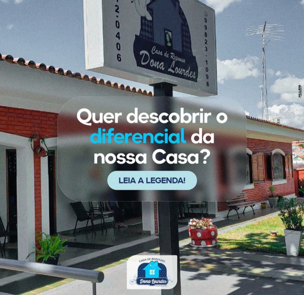 Casa de Repouso Dona Lourdes.
São Sebastião do Paraiso MG 