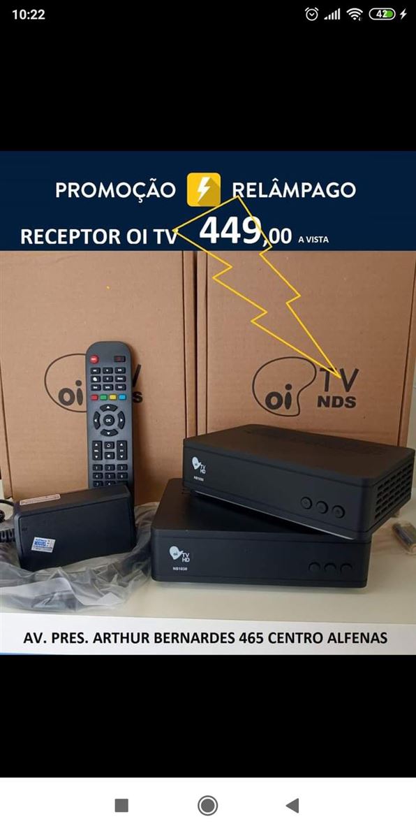 Promoção em OI TV. 