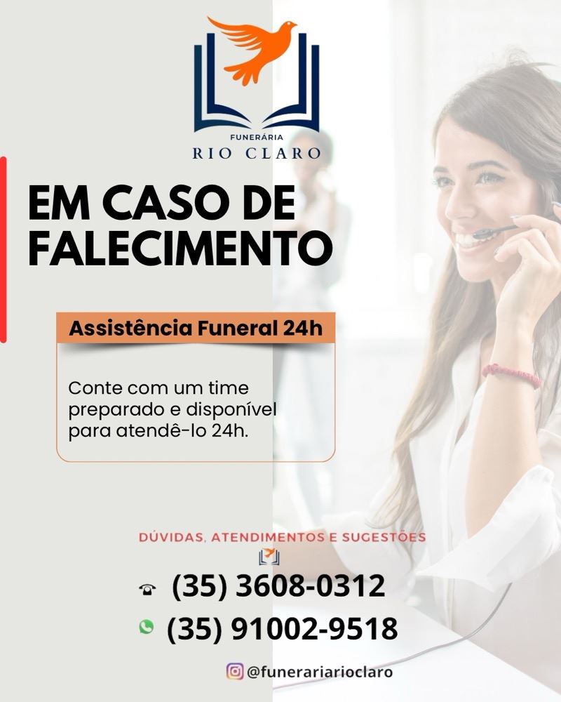 Atendimento 24 horas.

