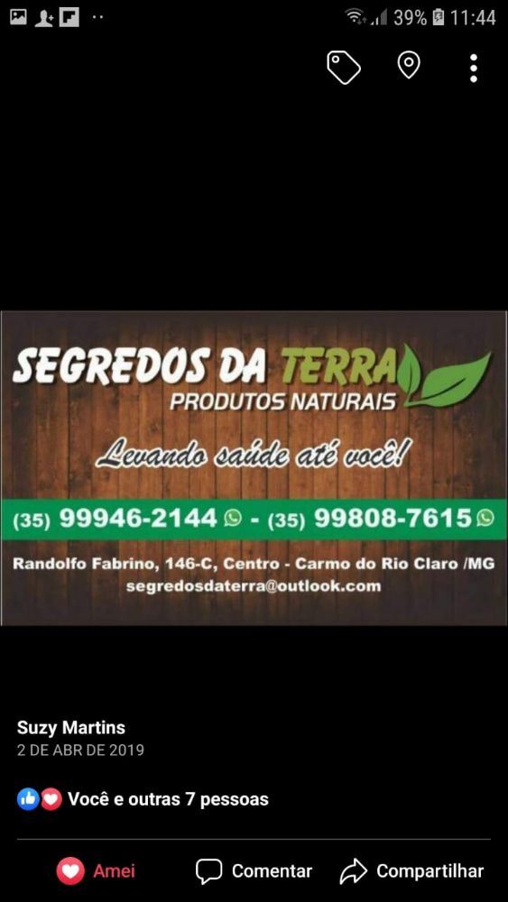 Segredos da Terra - Produtos Naturais e Cafeteria