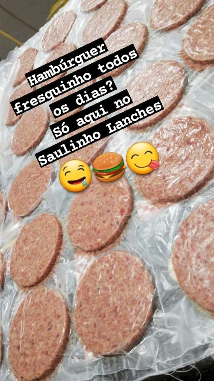 Hambúrguer caseiro da melhor qualidade é só aqui no Saulinho Lanches!!