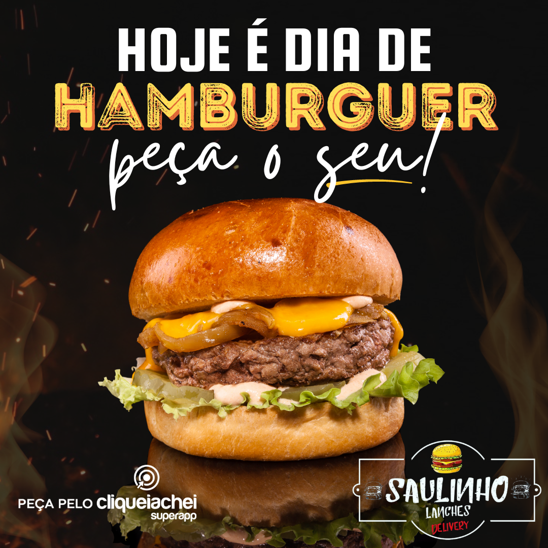 Hambúrguer caseiro da melhor qualidade!